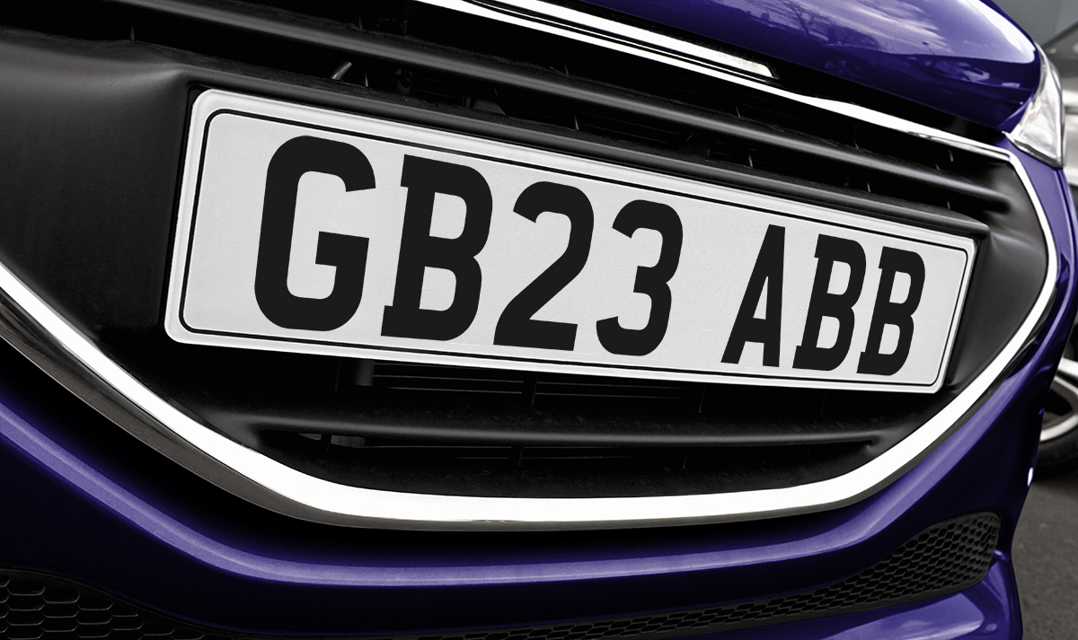 23 reg plate